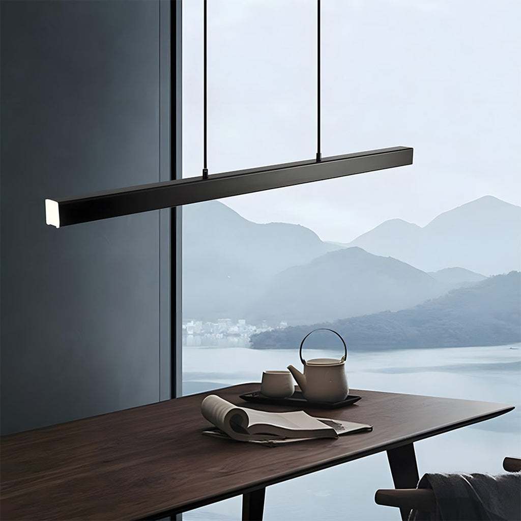 Linear LED Pendant Lamp – Minimalist Functional Design For Dining And Workspaces