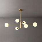 Truva Lustre Bulle Moderne. Cuivre/Verre. Noir/Cuivre. Salon - Neutralighting