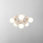 LED Ceiling Light Metal Glass and Acrylic Branch Design | Nature Inspired Style | Modern Botanical Interior Lighting