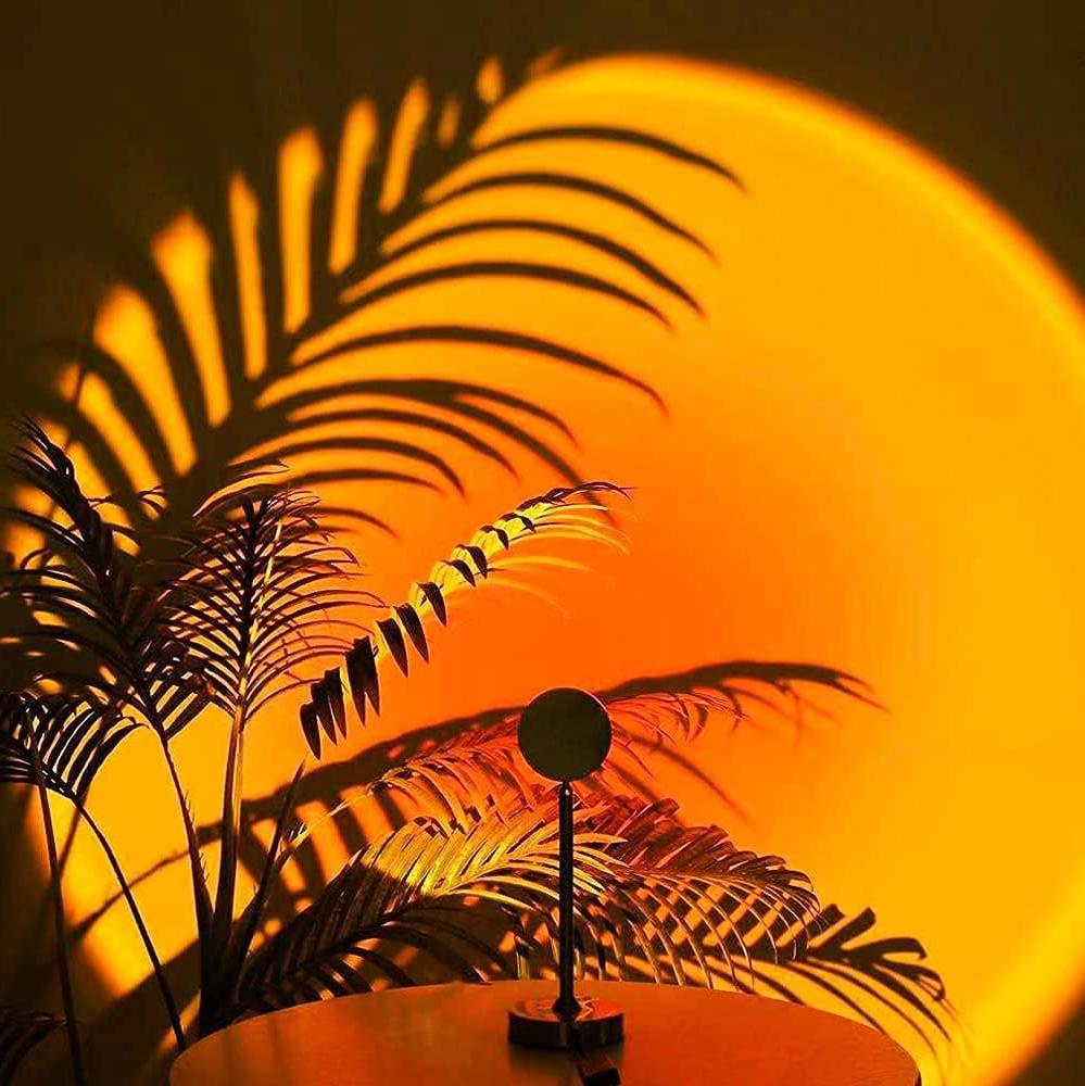 Sunset Projection Lamp | Modern Ambient Lighting for Bedrooms and Living Rooms | Creates a Warm Soothing Atmospheric Glow
