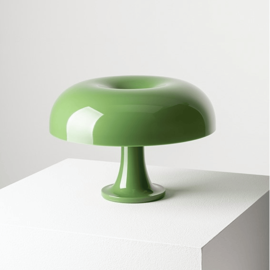Table Lamp ABS and PS Construction | Retro Mushroom Dome Style | USB-C Powered LED with Three Adjustable Lighting Modes