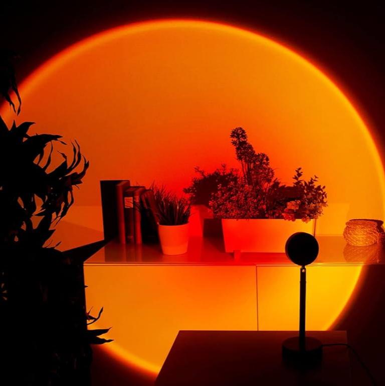 Sunset Projection Lamp | Modern Ambient Lighting for Bedrooms and Living Rooms | Creates a Warm Soothing Atmospheric Glow
