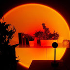Sunset Projection Lamp | Modern Ambient Lighting for Bedrooms and Living Rooms | Creates a Warm Soothing Atmospheric Glow