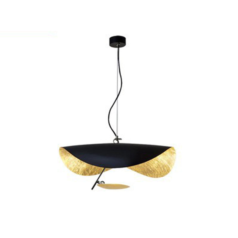 Jexie Plafonnier Feuille Moderne Noir/Or Salon Chambre à Coucher - Neutralighting