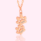 Personalized Pet Paw Print Necklace with Custom Engraved Name - Stainless Steel Memorial Jewelry for Dog and Cat Lovers