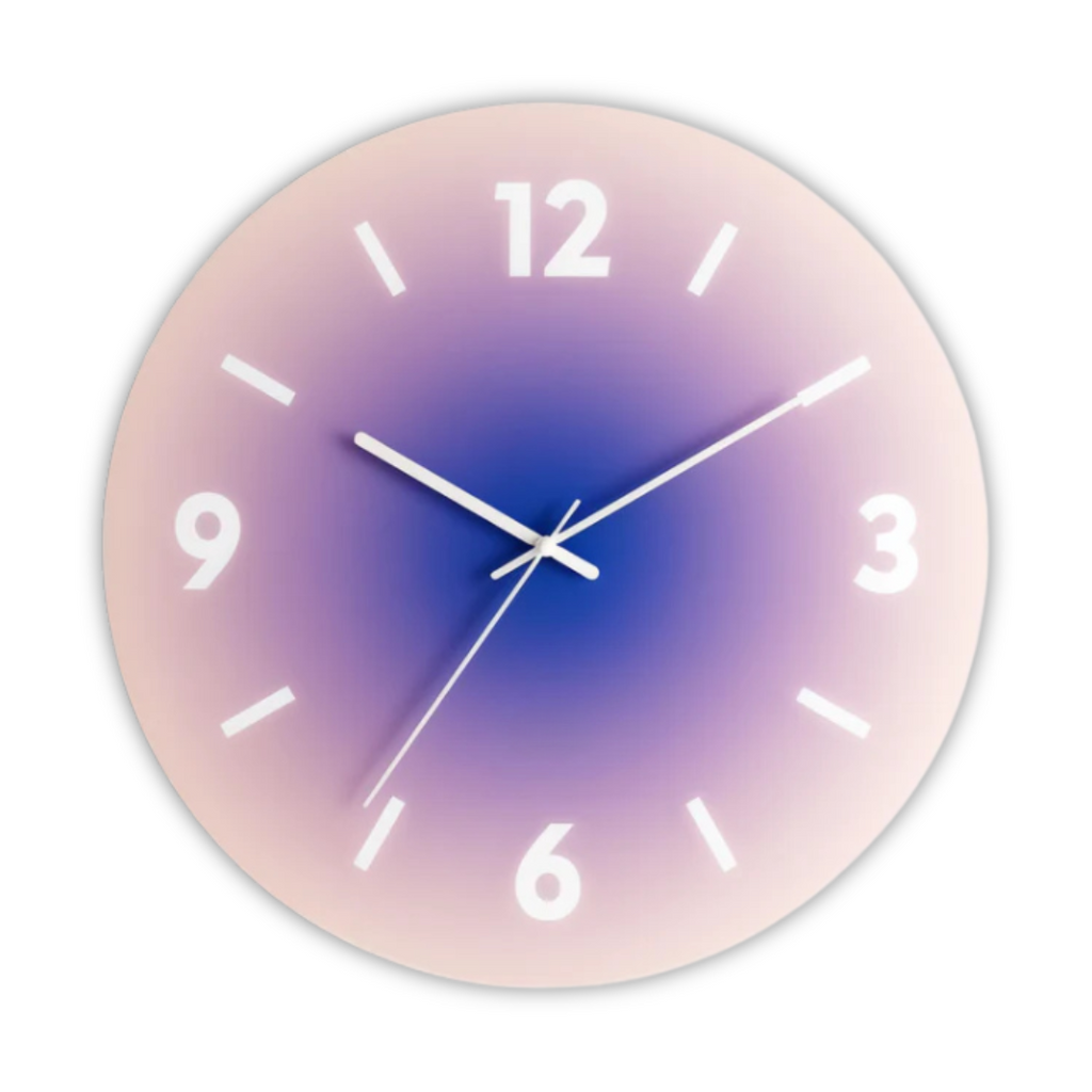 Sunset Glass Design Wall Clock