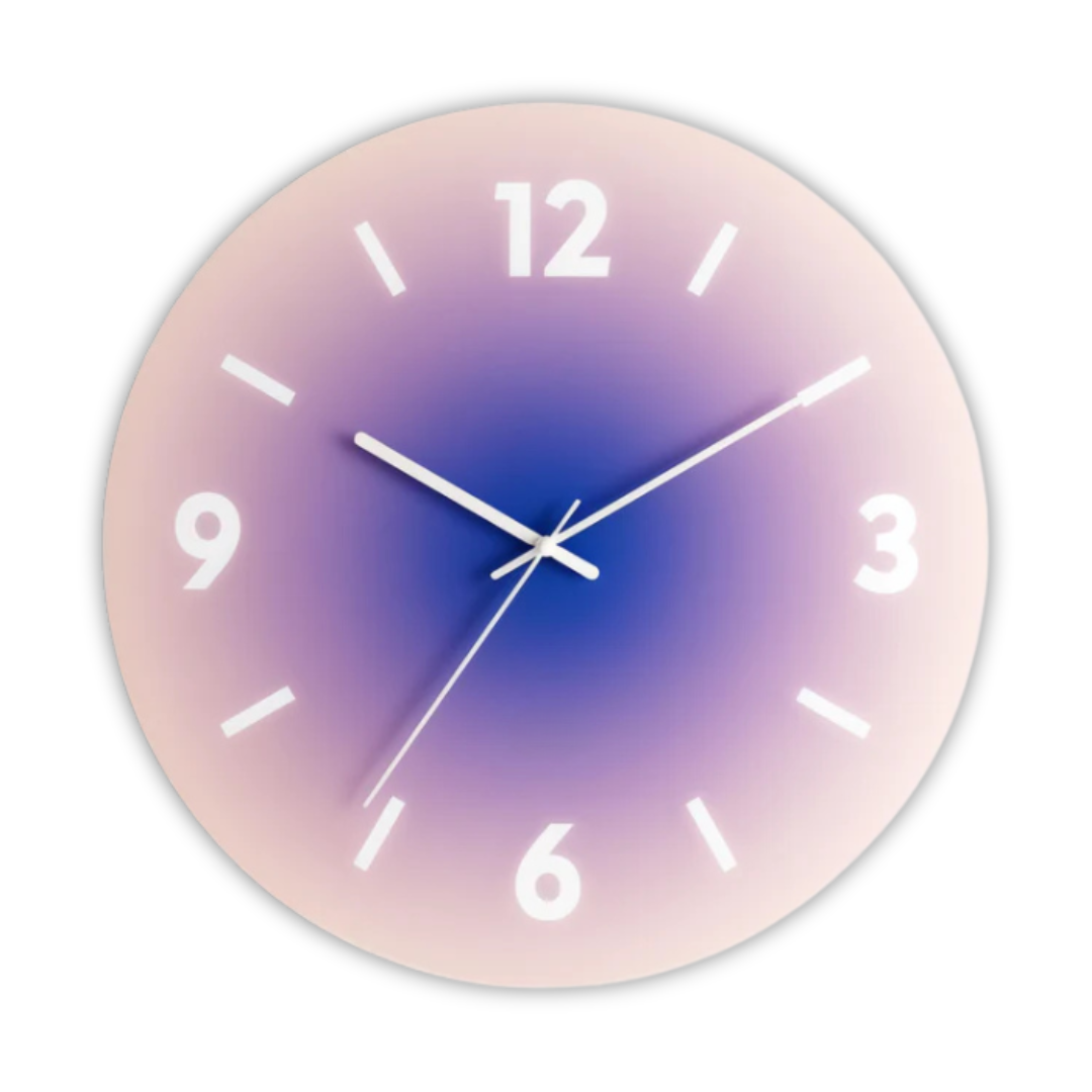 Sunset Glass Design Wall Clock