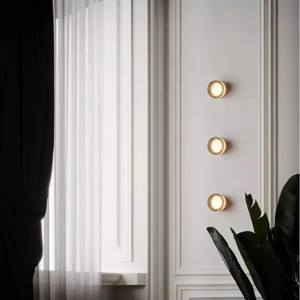 Modern Round Metal Wall Light