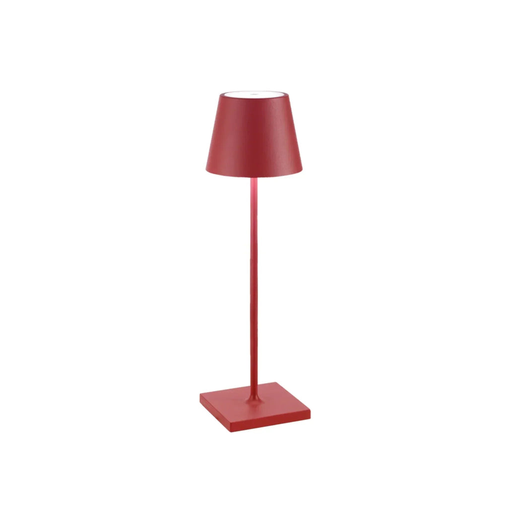 LED Table Lamp Aluminum Rechargeable Cordless Design | 12-Hour Battery Life | Dimmable Modern Portable Lighting Solution