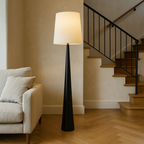 Lysenne – Scandinavian Floor Lamp with Fabric Shade