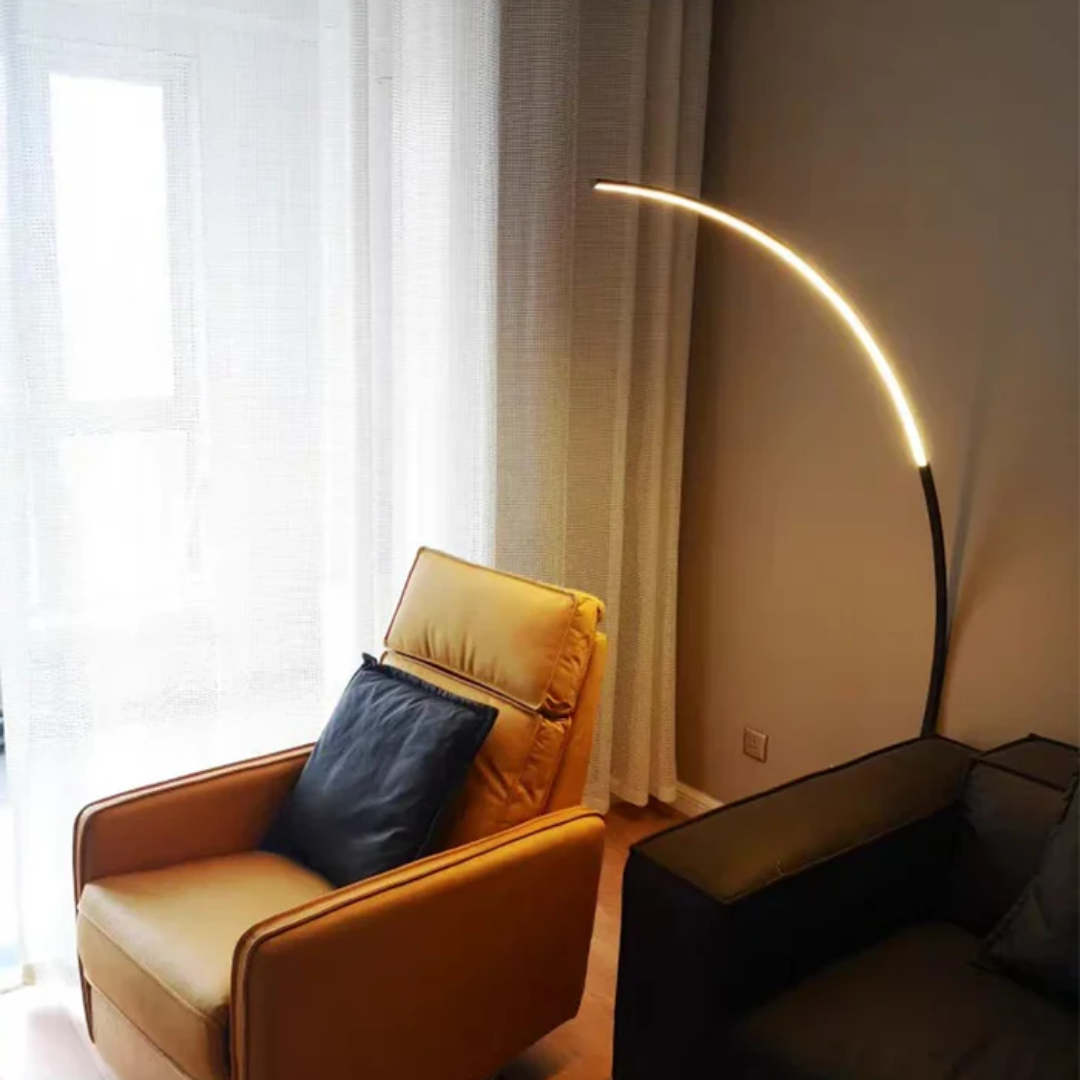 Minimalist Arc Floor Lamp Modern LED Standing Light
