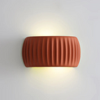 Modern Resin Wall Sconce Ribbed LED Accent Light