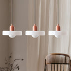Triple Glass Pendant Lamp – Retro Inspired Colorful Dining Table Design