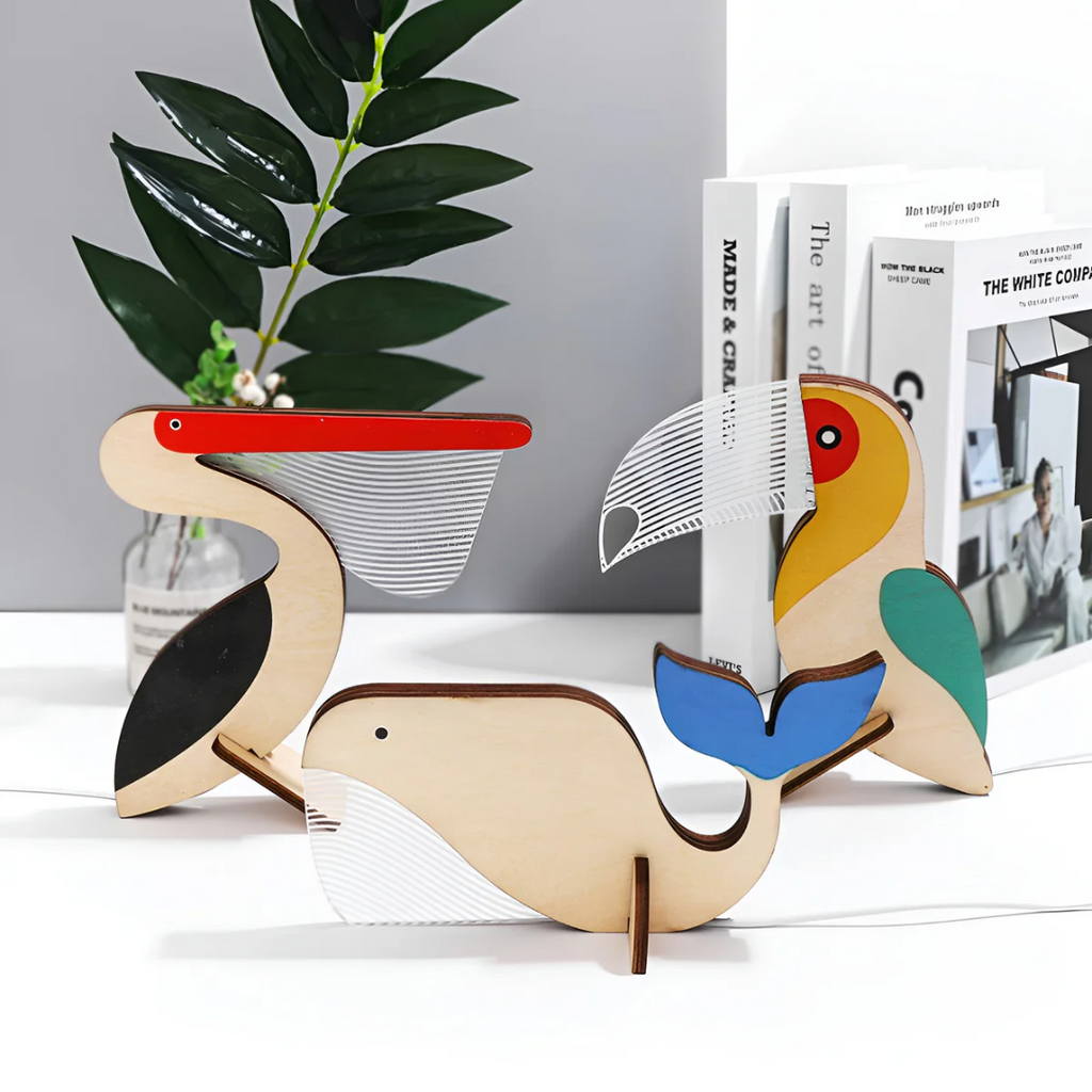 Wooden LED Table Lamp