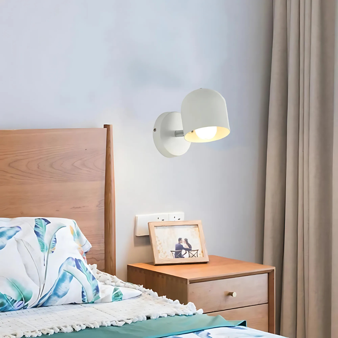 Minimalist Dome Wall Light Modern Metal Sconce Contemporary Indoor Accent Lamp