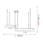 Circular LED Metal Pendant Light