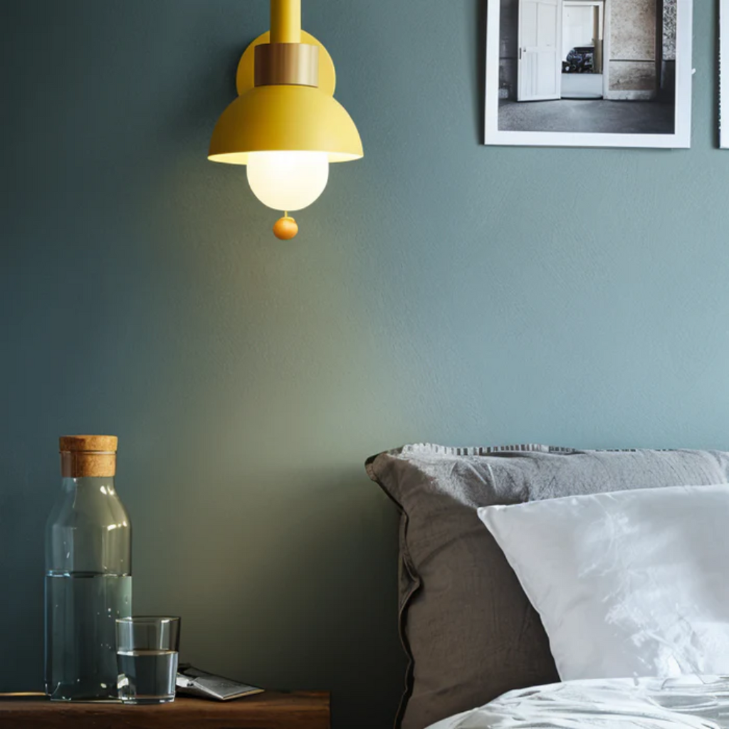 Modern LED Wall Sconce Pull Cord Accent Light