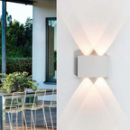 LED Wall Light Aluminum IP54 Weatherproof | Energy Efficient Lighting | Indoor and Outdoor Hardwired Wall Mounted Light