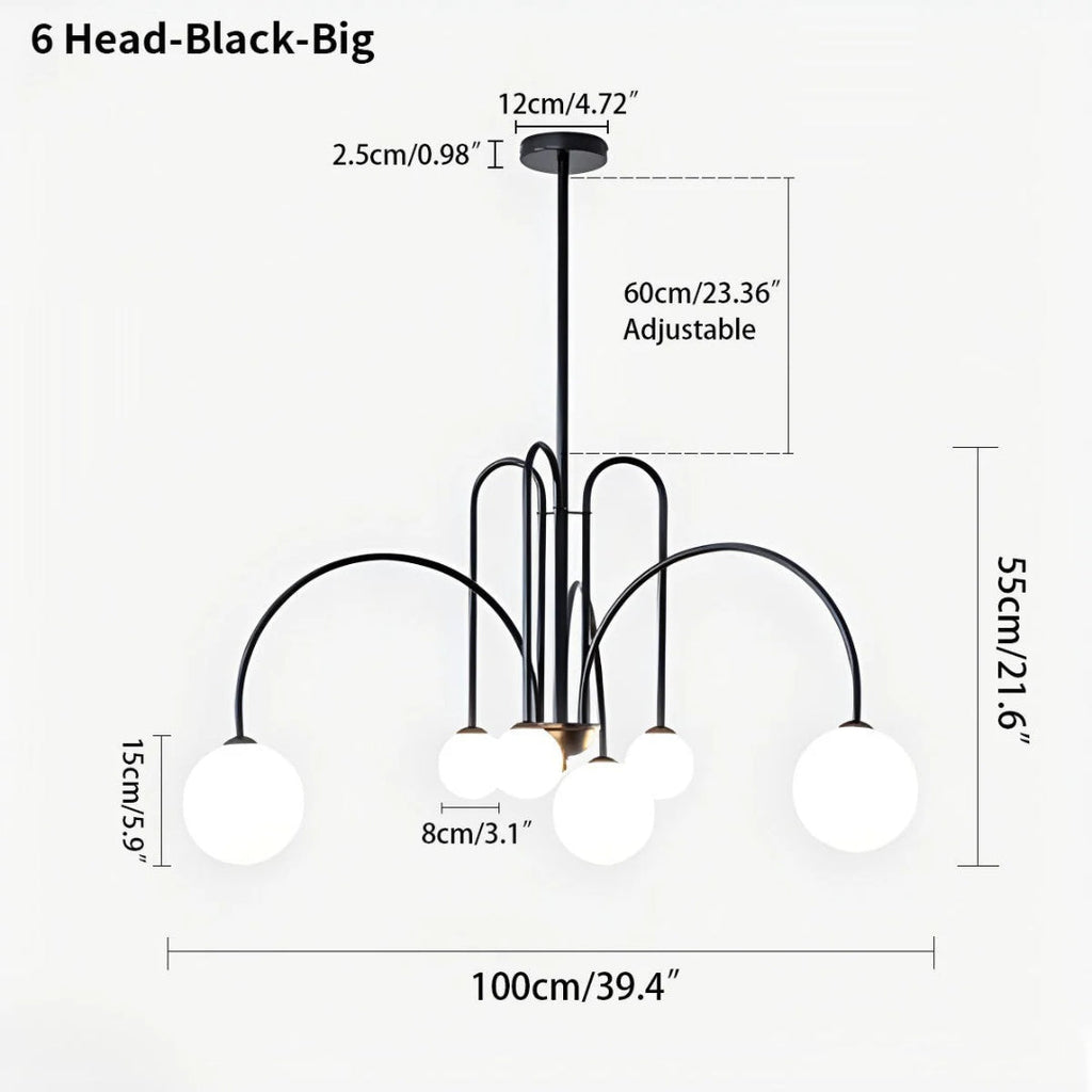 Modern Glass Chandelier