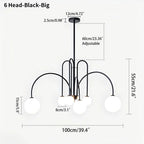 Modern Glass Chandelier