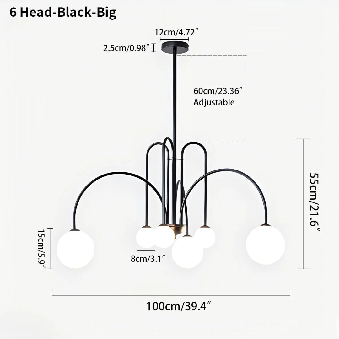 Modern Glass Chandelier