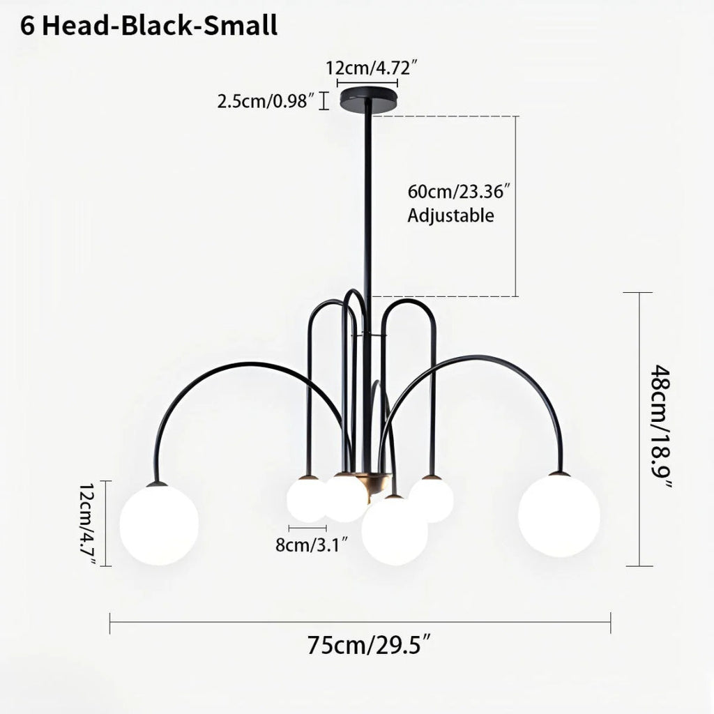 Modern Glass Chandelier