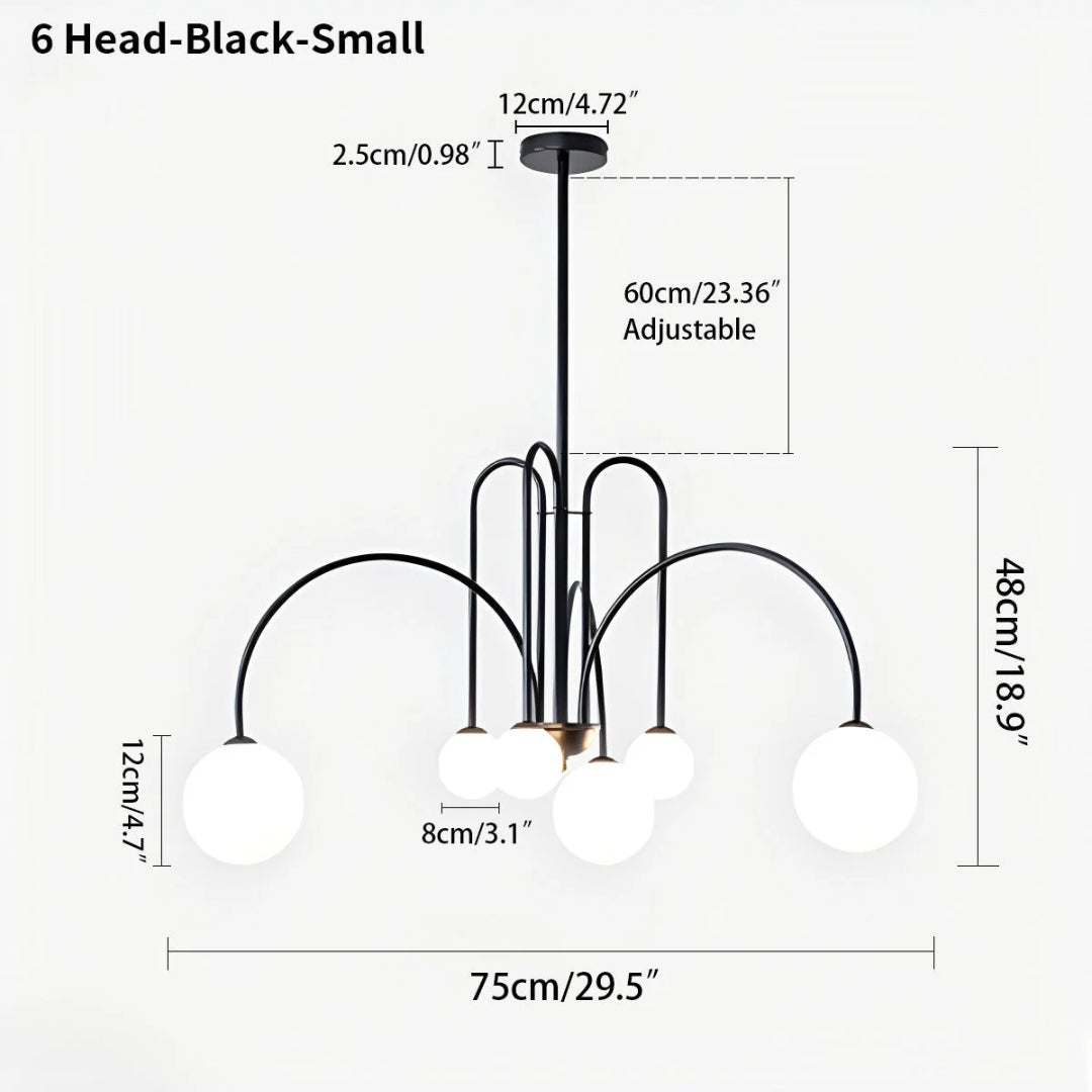 Modern Glass Chandelier