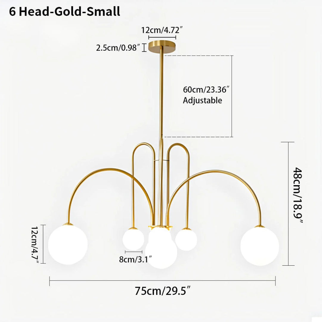 Modern Glass Chandelier