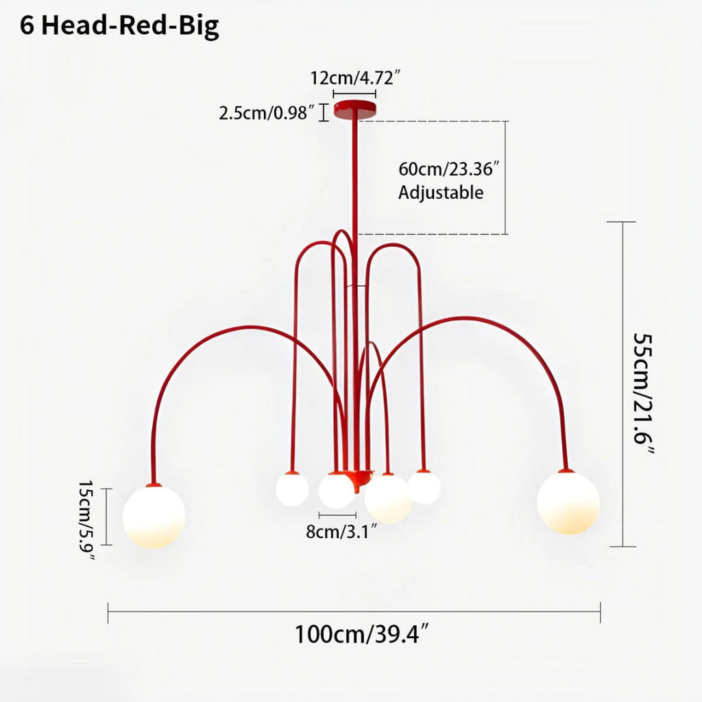 Modern Glass Chandelier