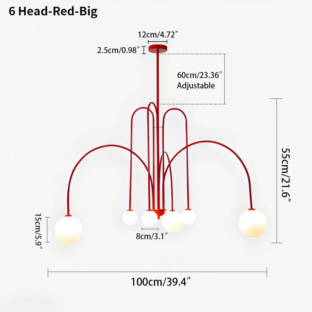 Modern Glass Chandelier