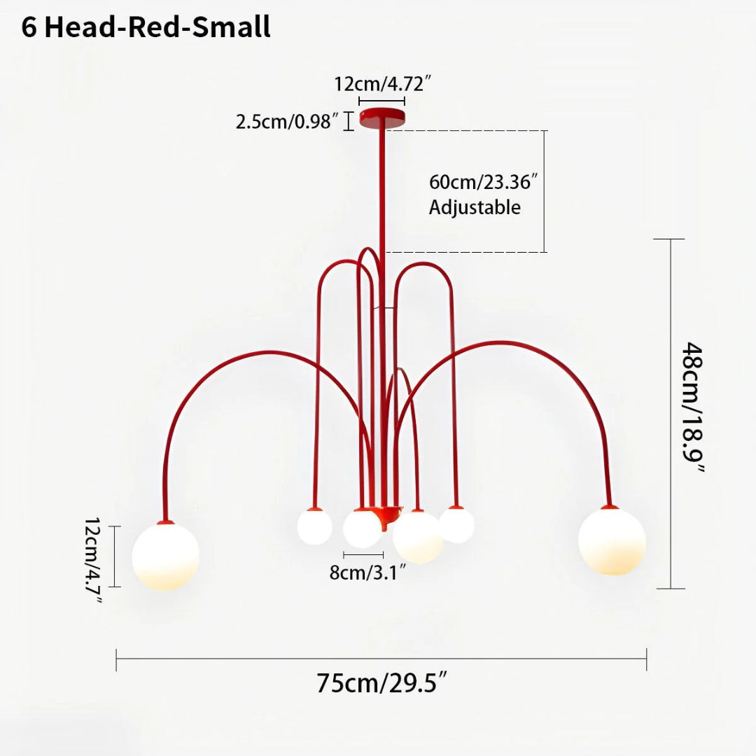 Modern Glass Chandelier