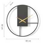 Minimalist Metal Wall Clock Silent Modern Timepiece