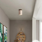 Travertine Wood Ceiling Light