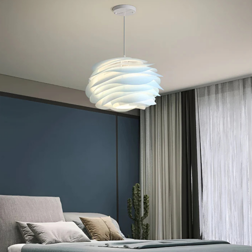 Sculptural Wave Pendant Light Modern Floral Chandelier Contemporary Ceiling Fixture