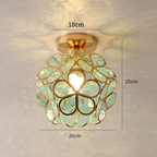 Luxury Glass Flower Ceiling Lamp