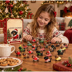 New 2026 Christmas Advent Calendar 24 Days Countdown Calendar 3D Cute Dog Dachshund Ornament Christmas Decoration Gift Calendar