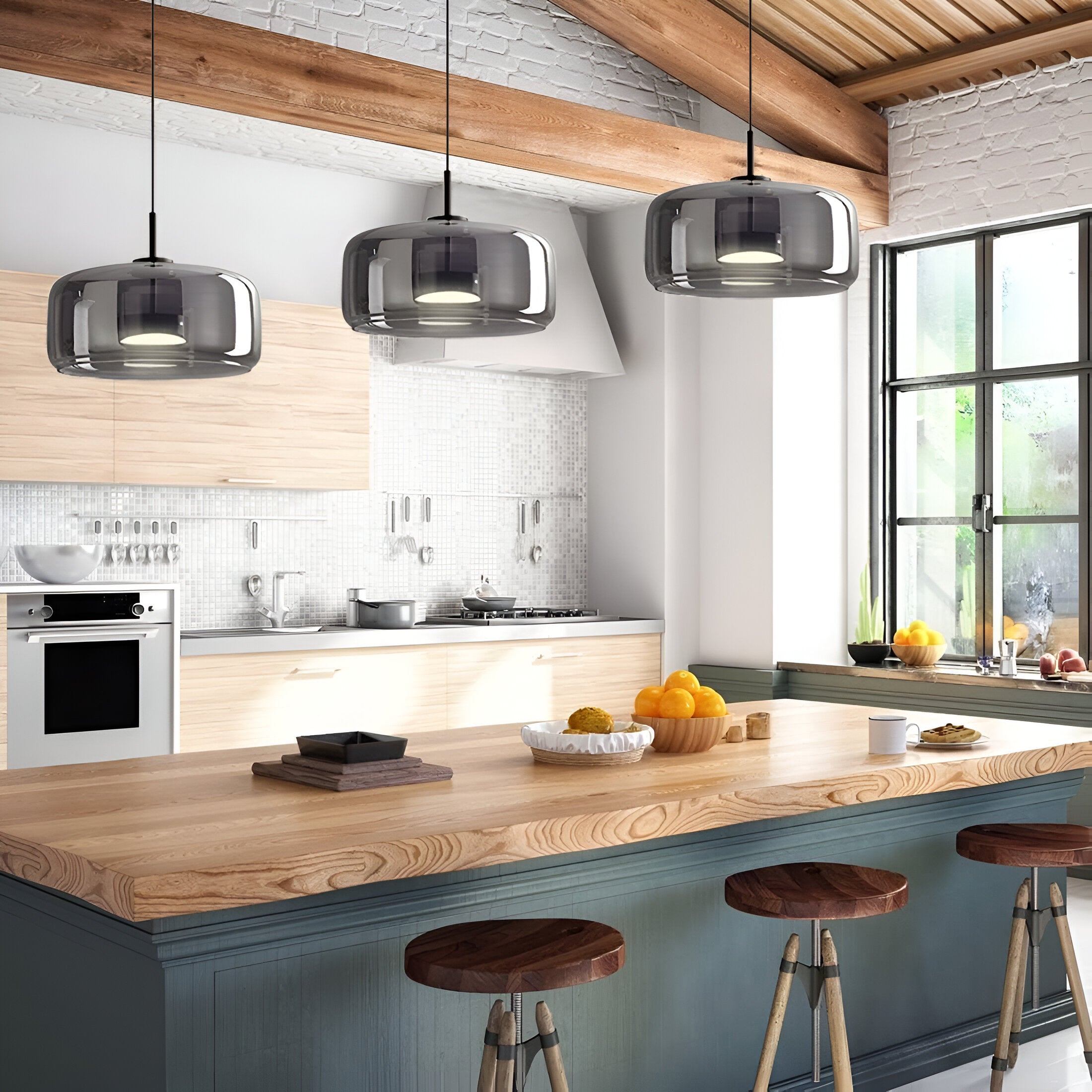 Retro Glass Pendant Light