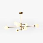 Truva Lustre Bulle Moderne. Cuivre/Verre. Noir/Cuivre. Salon - Neutralighting