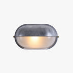 Outdoor Wall Lamp Aluminum and Glass | Round Minimalist Design | Weatherproof LED Sconce for Balcony Fence and Garden