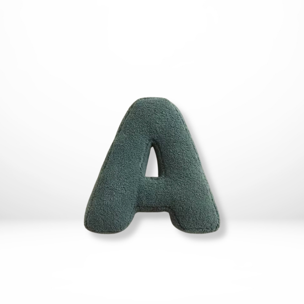 Velvet Alphabet Throw Pillow With Letters A To Z