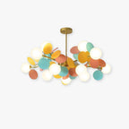 LED Ceiling Light Metal Glass and Acrylic Branch Design | Nature Inspired Style | Modern Botanical Interior Lighting