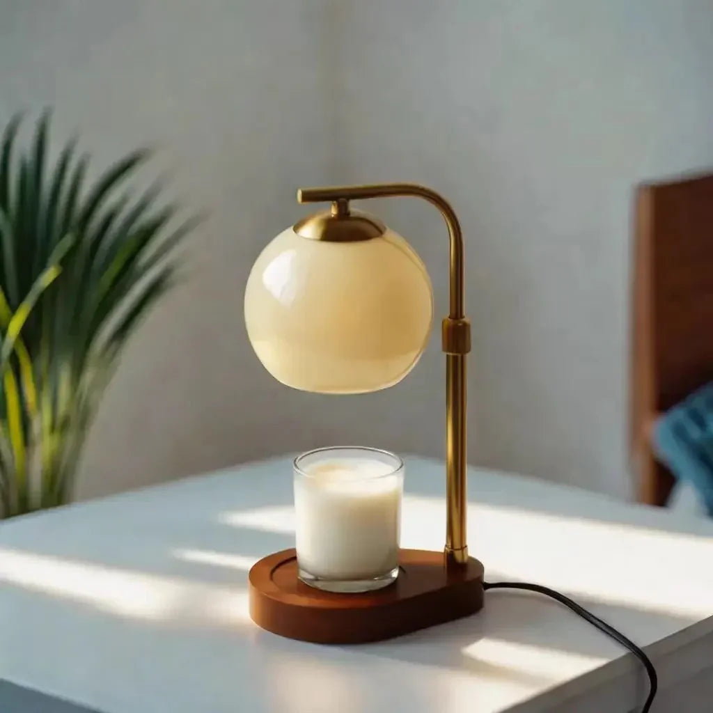 Candle Warmer Lamp | Modern and Classic Style | Flameless Fragrance Scent Release for Safe Home Ambiance and Even Wax Melting