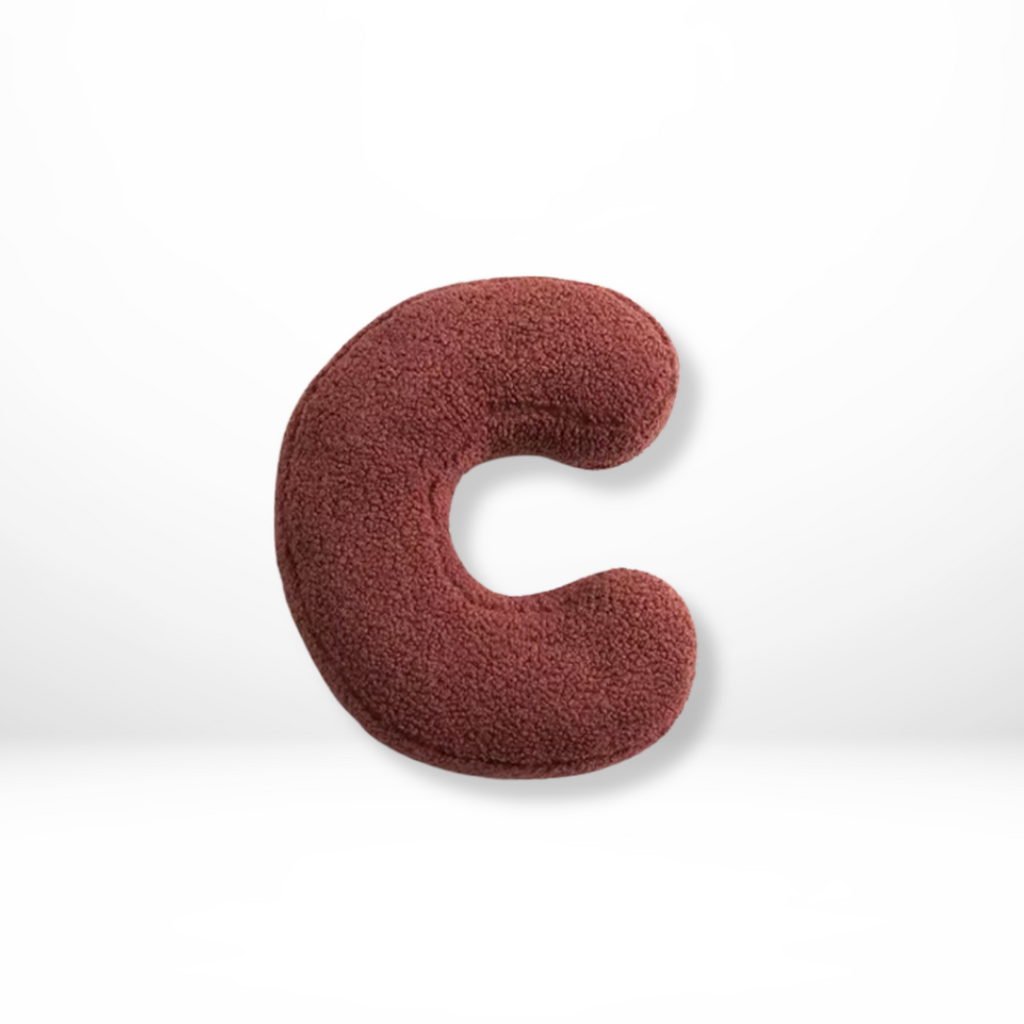 Velvet Alphabet Throw Pillow With Letters A To Z
