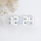 3D LED Digital Wall Clock Plastic | USB Powered 5V 1A | Wall Mounted Illuminated Display for Clear Visibility from Distance
