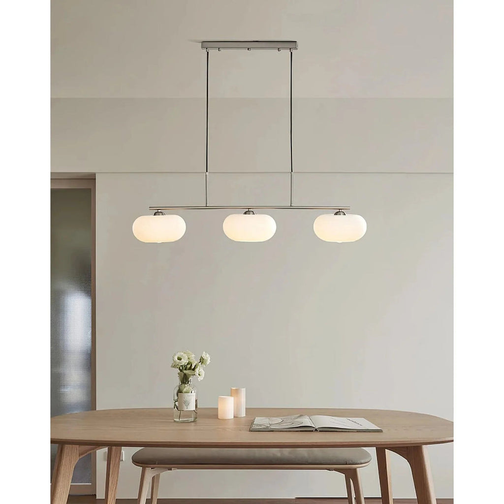 Linear Triple Glass Pendant Light