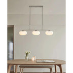 Linear Triple Glass Pendant Light