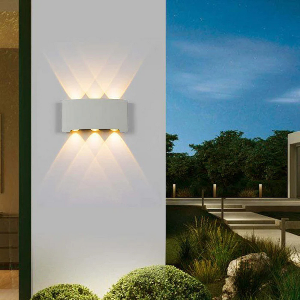 LED Wall Light Aluminum IP54 Weatherproof | Energy Efficient Lighting | Indoor and Outdoor Hardwired Wall Mounted Light