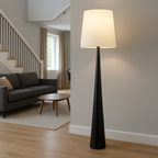 Lysenne – Scandinavian Floor Lamp with Fabric Shade