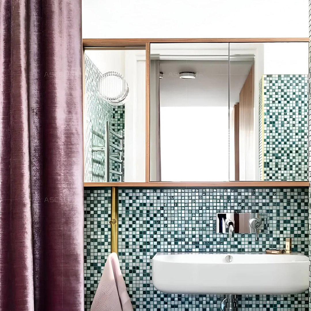 Round Wall Lamp – Amber Glass Minimalist Modern Accent Lighting