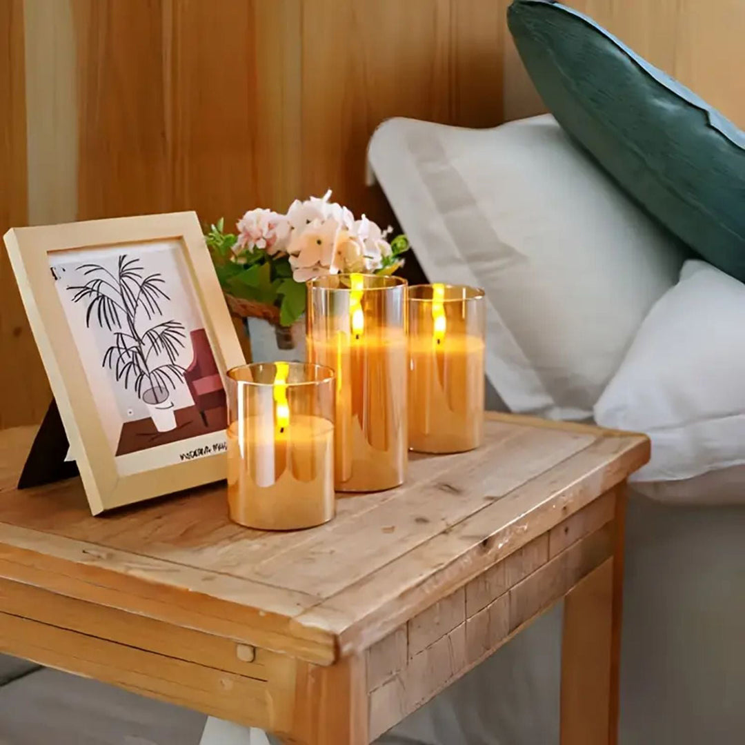 Flameless LED Candles – Battery Powered With Timer For Safe Ambient Decor